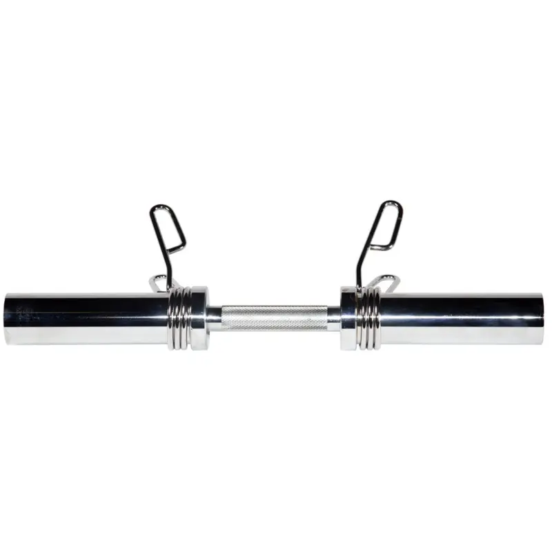 YORK 20 Olympic Dumbbell Handle With Spring Clip Collars