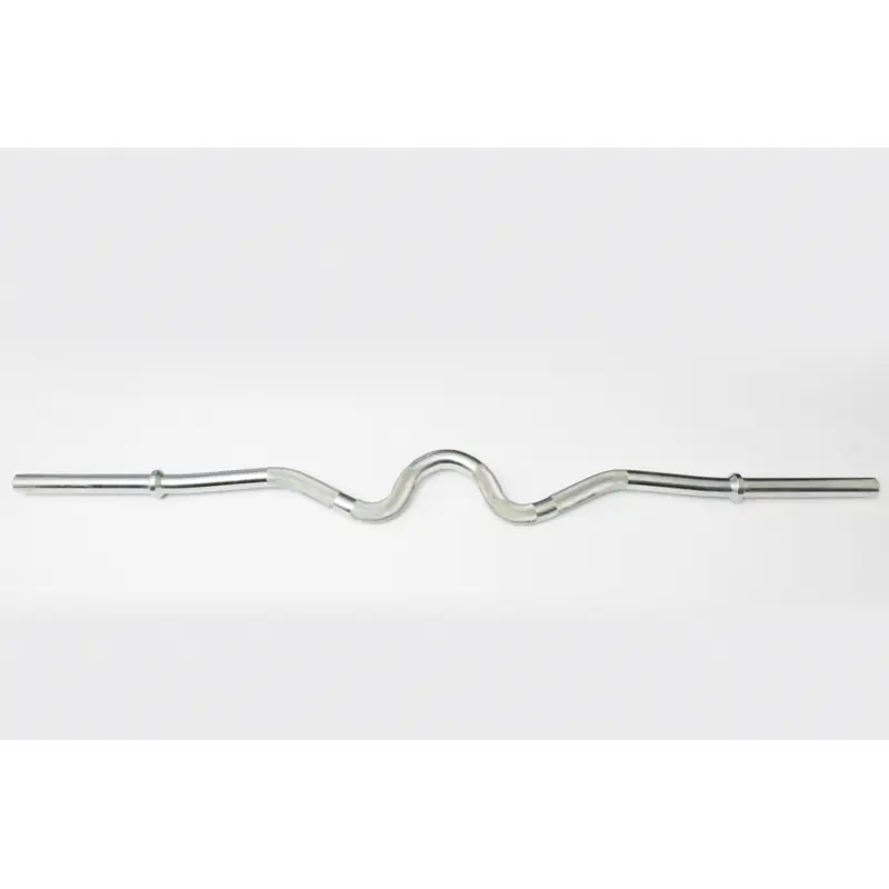 YORK Chrome Super Curl Bar With Fixed Inner Collars
