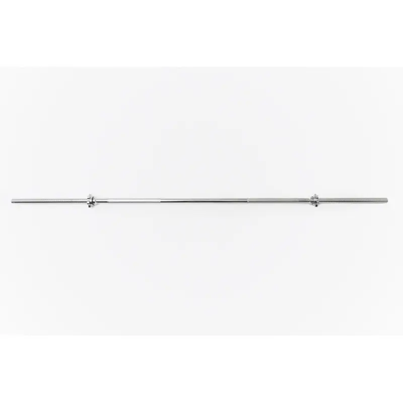 YORK Chrome Spin-Lock Weight Bar With Spin-Lock Collars