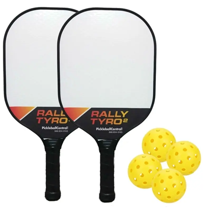 Rally Tyro 2 Composite Bundle - Two Paddles/Four Balls