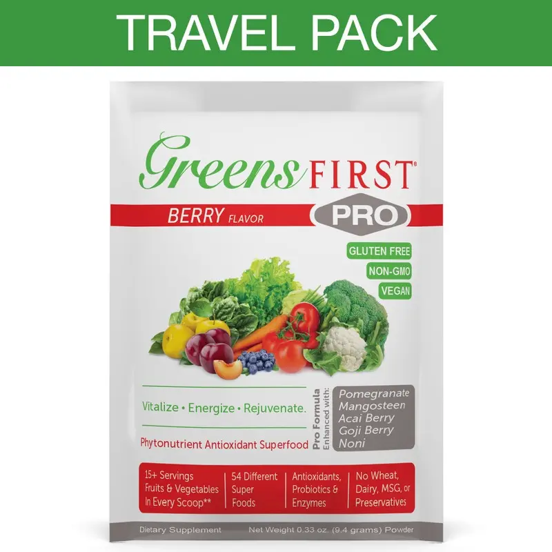 Greens First Pro Each Travel Pack Berry