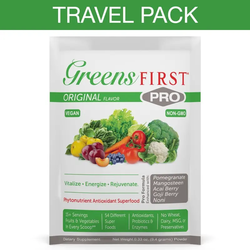 Greens First Pro Travel Packs Original