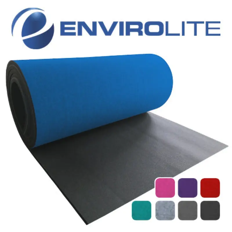 Carpet Bonded Foam  Flat Roll - 6 x 42 x 2 (Light Gray)