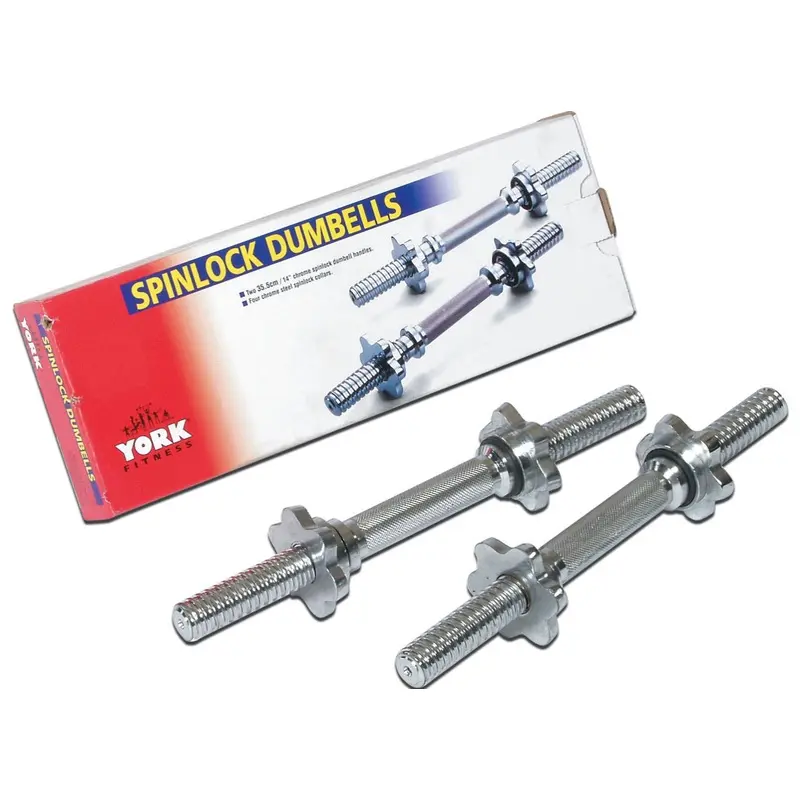 14 Steel Spinlock Dumbbell Handles w/ Collars