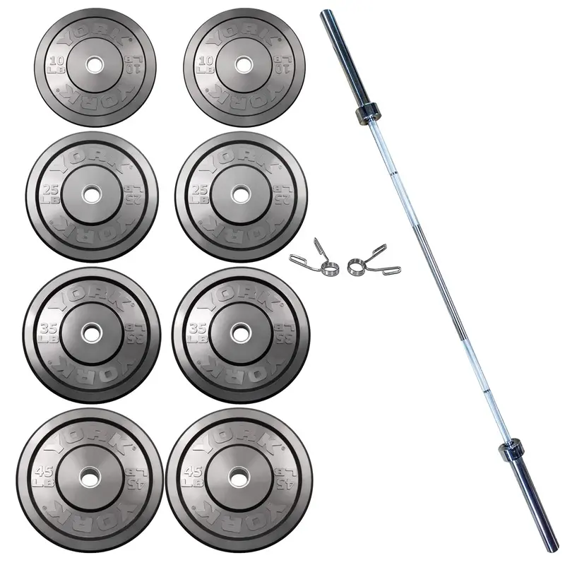 Rubber Training Bumper Plate Set (Black)