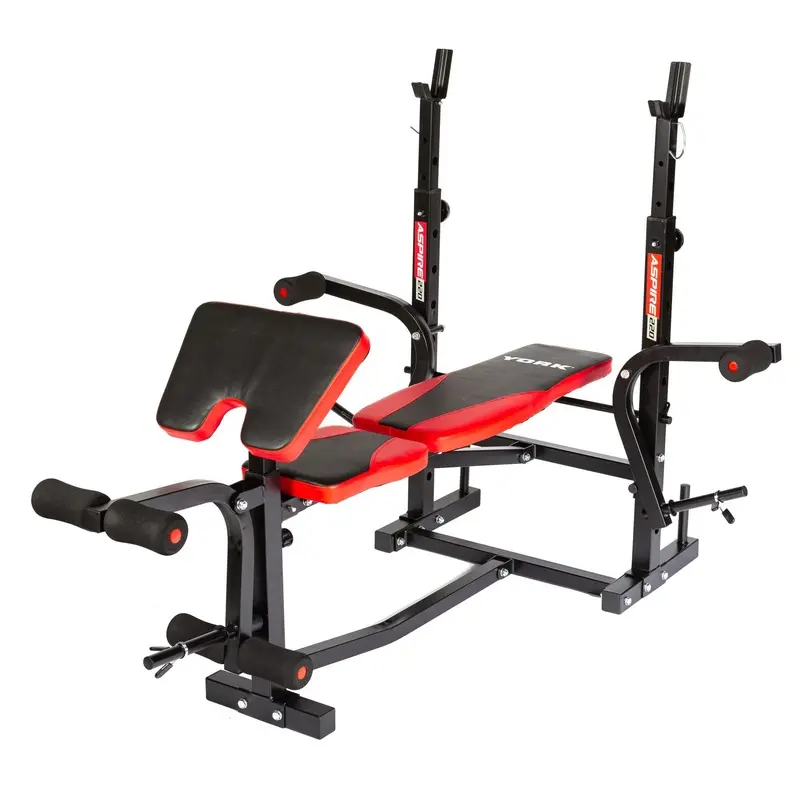 YORK Aspire Folding Bench with Arm/Leg Curl/Butterfly