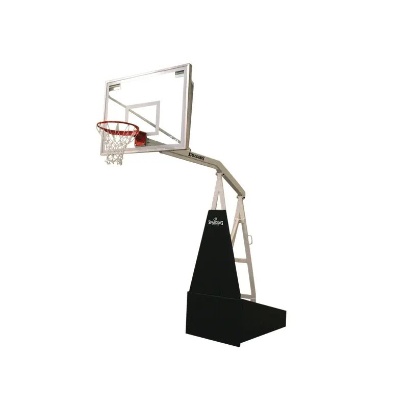 SPALDING 2000 54" GLASS PORTABLE BASKETBALL HOOP