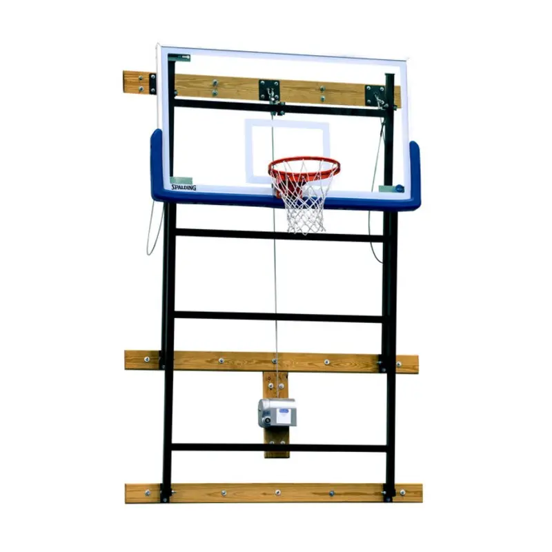 WALL-BRACED FOLD-UP BACKSTOP