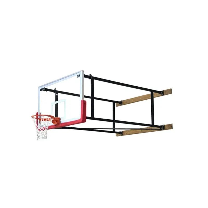 WALL-BRACED SIDE FOLD BACKSTOP