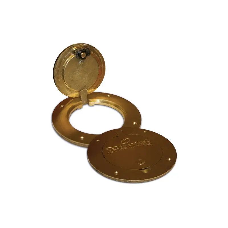 LOCKING BRASS FLOOR PLATE/SLEEVE 3" - PAIR