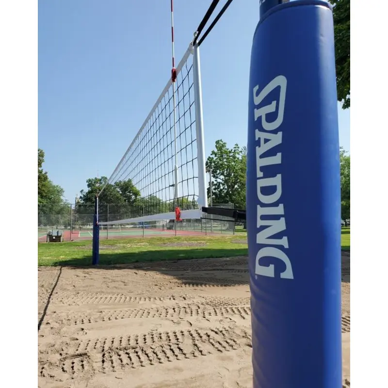 ONE-COURT BEACH VOLLEYBALL SYSTEM WITH CONCRETE ANCHOR