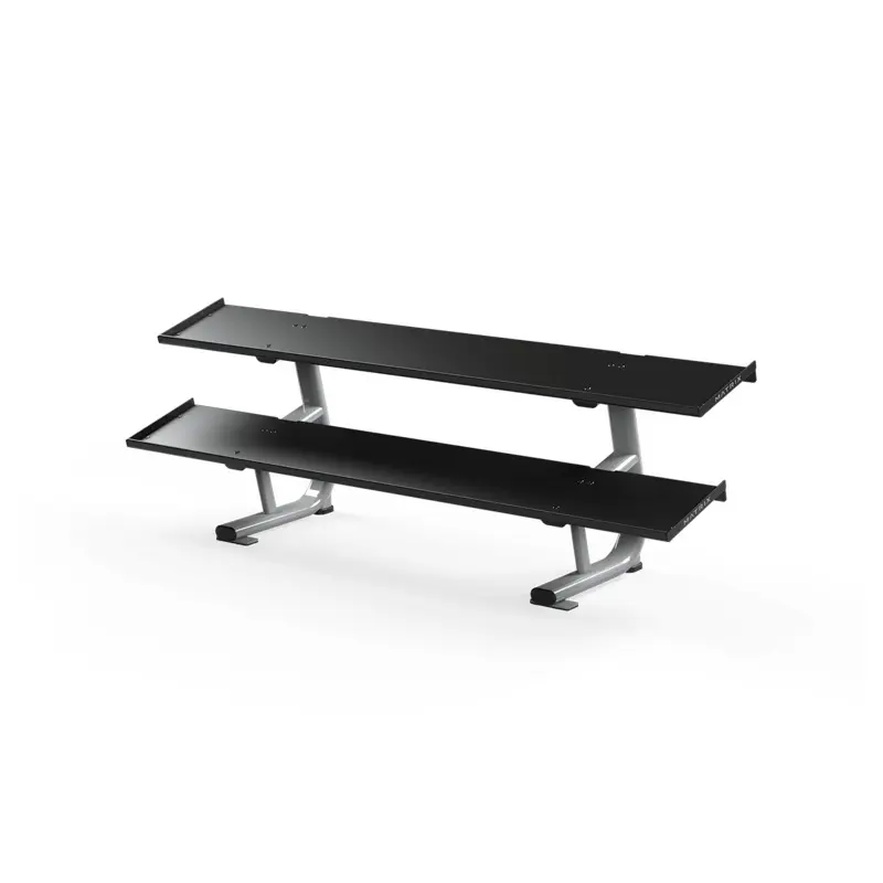 Magnum 2-Tier Flat-Tray Dumbbell Rack