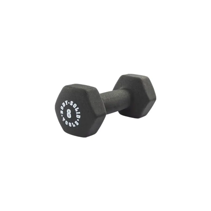 Bodysolid Black 8lb Neoprene Dumbbell