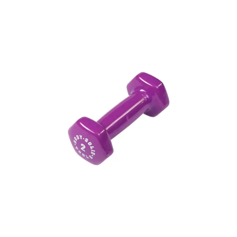 Bodysolid Light Purple 2lb Vinyl Dumbbell