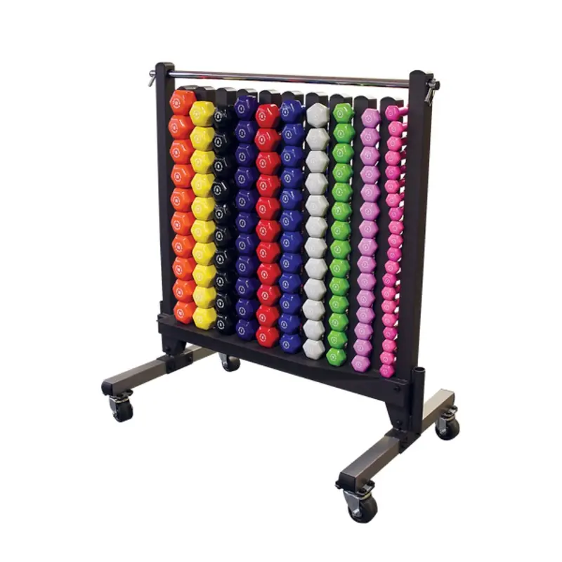 Bodysolid Commercial Vinyl Dumbbell Rack Package