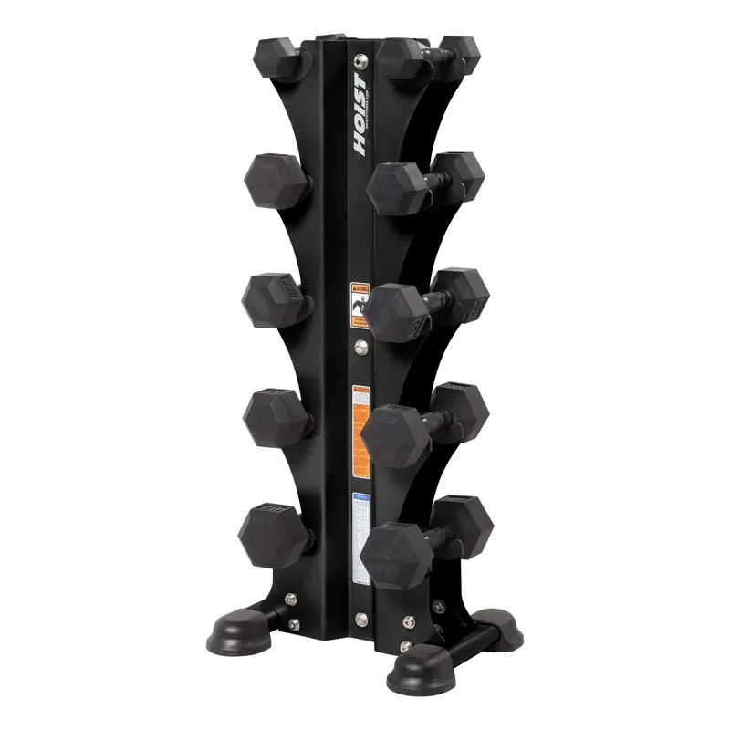 Hoist 5 Pair Vertical Dumbbell Rack (Rack Only)