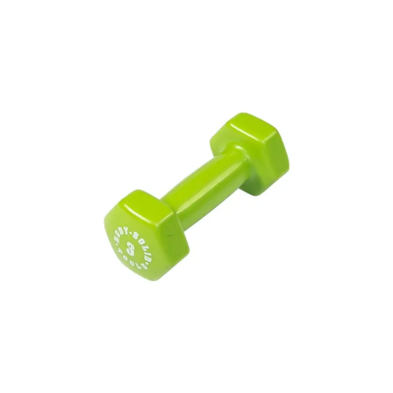 Bodysolid Green 3lb Vinyl Dumbbell