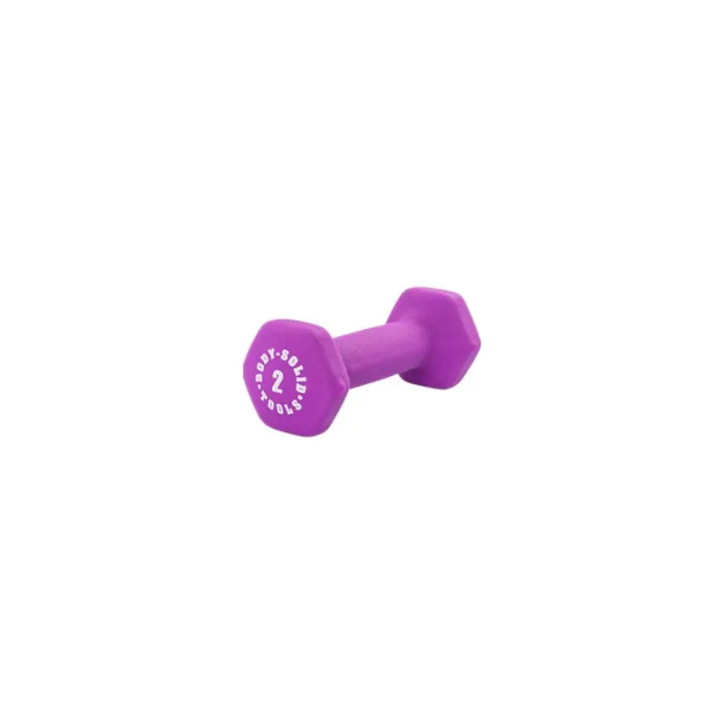 Bodysolid Light Purple 2lb Neoprene Dumbbell