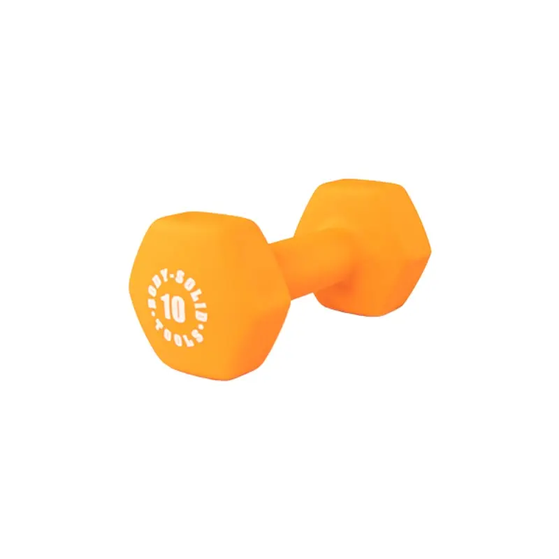 Bodysolid Orange 10lb Neoprene Dumbbell