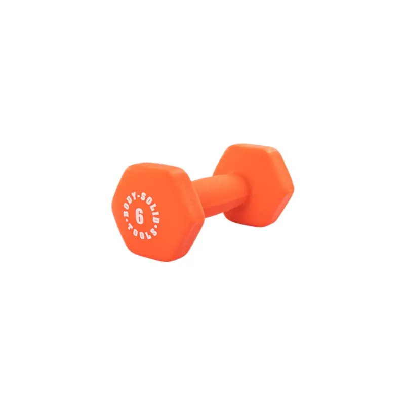 Bodysolid Red 6lb Neoprene Dumbbell