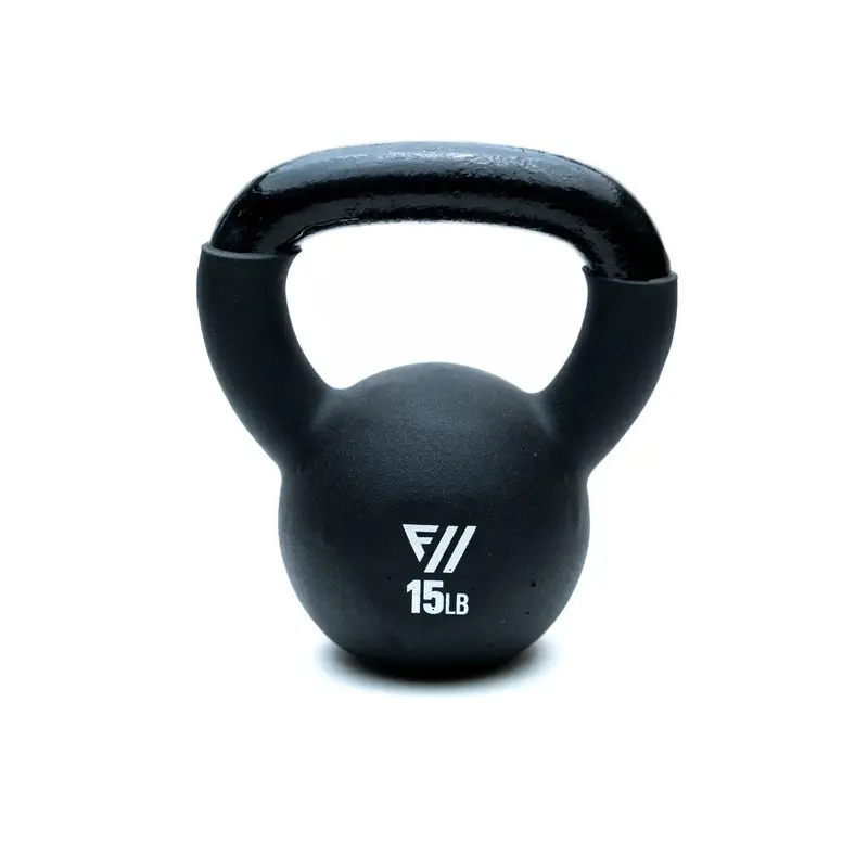 Fitway 15lb Black Neoprene Kettlebell