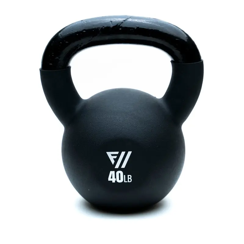 Fitway 40lb Black Neoprene Kettlebell