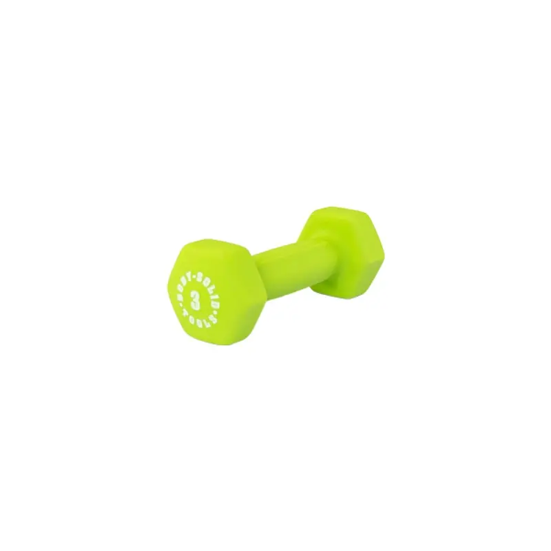 Bodysolid Green 3lb Neoprene Dumbbell