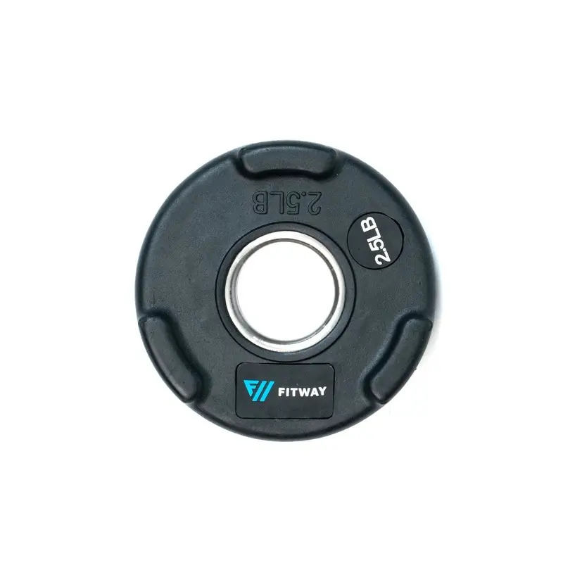 Fitway Olympic Rubber Grip Plate - 2.5lb
