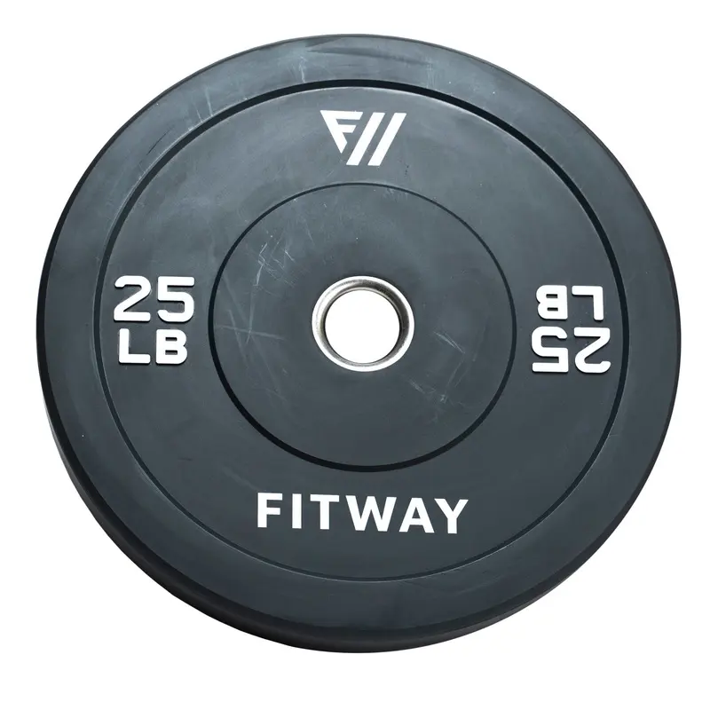 Fitway 25lb Olympic Rubber Bumper Plate