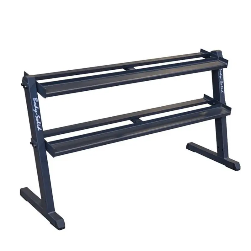 Body-Solid 2 Tier Horizontal Dumbbell Rack #GDR60B