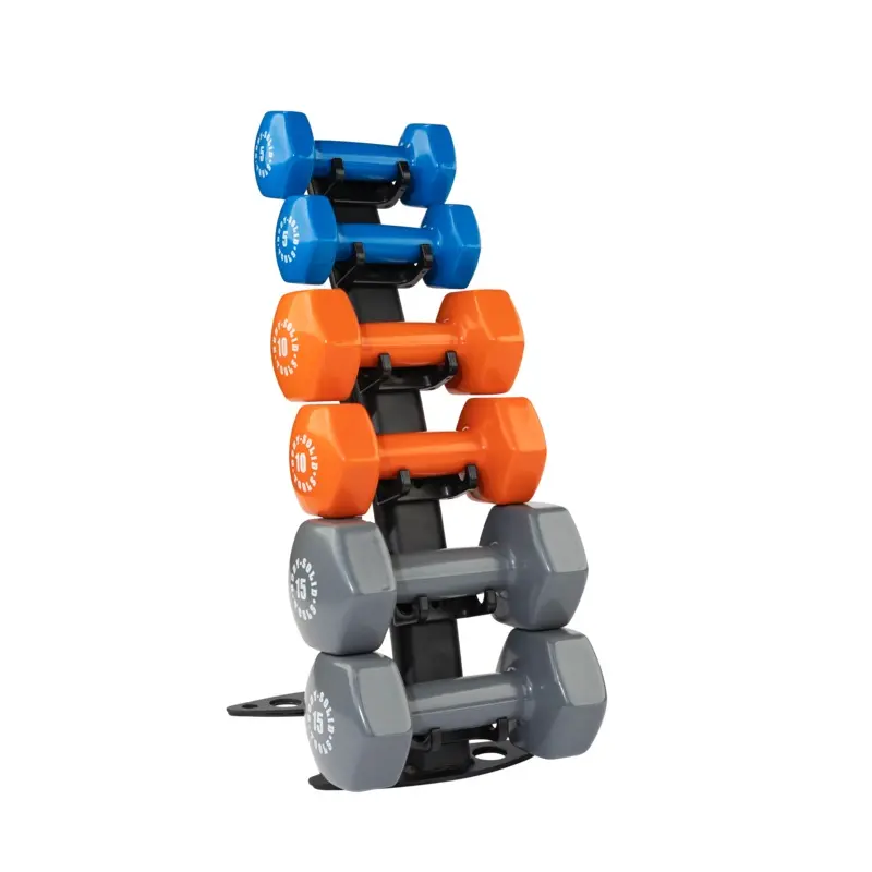 Body-Solid Vinyl Dumbbell Rack GDR10B