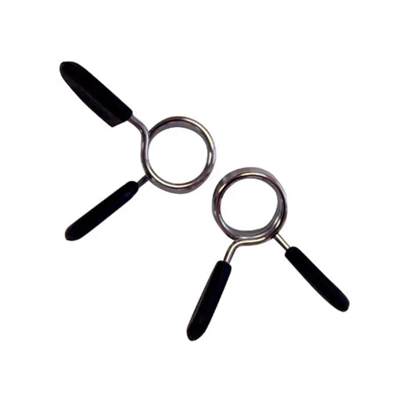 York 1" Spring Collars w/ Rubber Grips (pair)