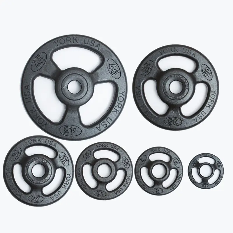 York 2 Iso-Grip Steel Olympic Plates