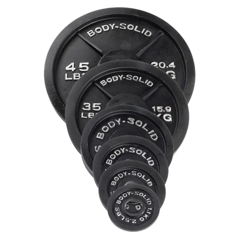 Body-Solid Cast Iron Olympic Plates