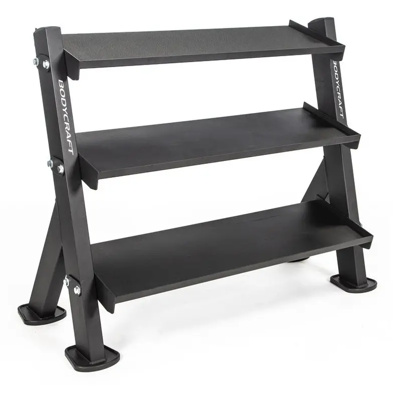 BodyCraft F530 46" 3-Tier Dumbbell and Accessories Rack