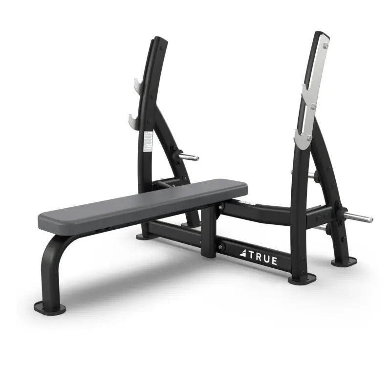 True XFW-7100 Supine Press Bench with Plate Holders
