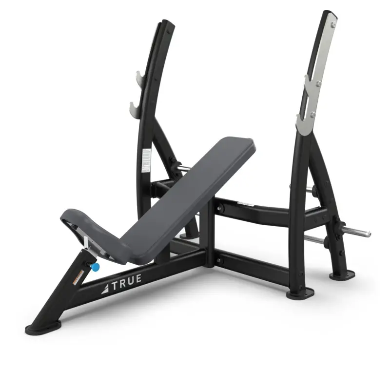 True XFW-7200 Incline Press Bench with Plate Holders