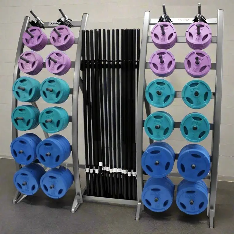 TROY TLS-PAC-C Light Workout Pack w/ Color Interlocking Grip Plates