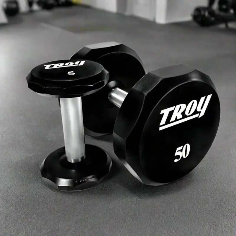 Troy TSD-U 12-Sided Urethane Encased Dumbbell Sets (Sold in 5lb Increments)