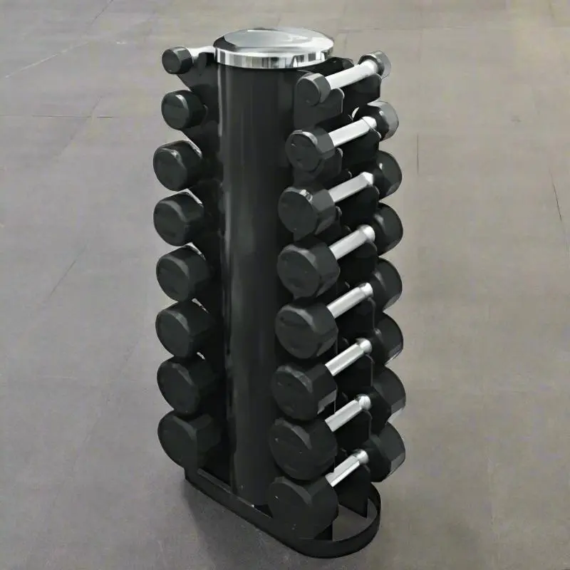 Troy VERTPAC-TSDR25 12-Sided Dumbbells with Vertical Rack