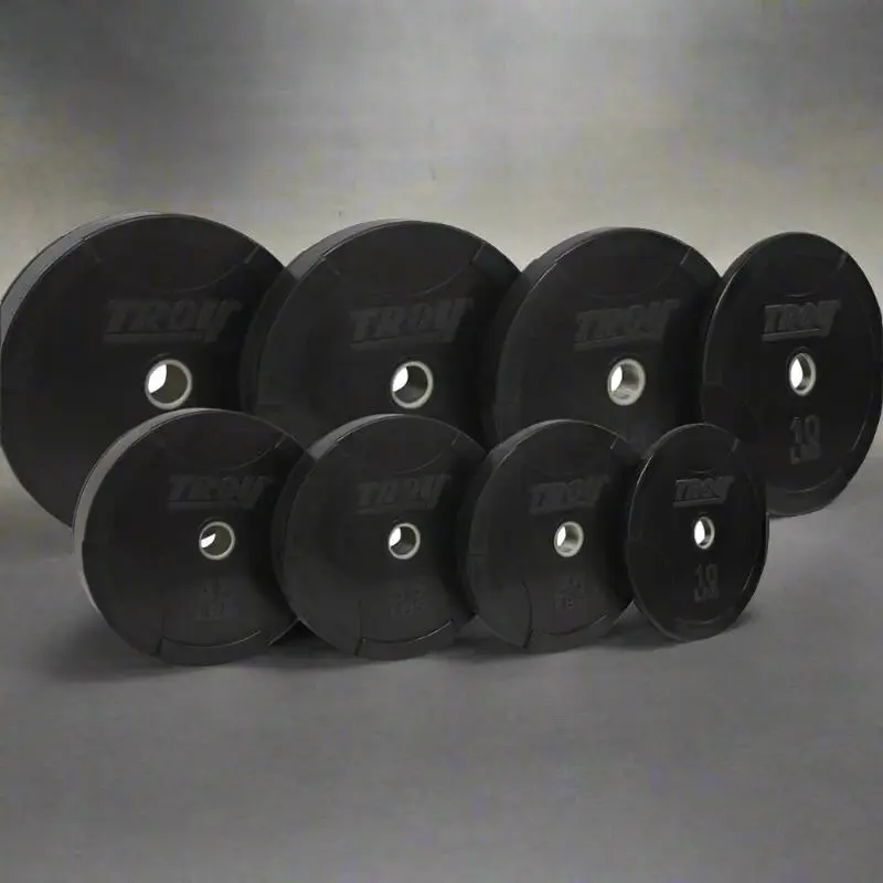 TROY BO-SBP Black Solid Bumper Plate w Steel Insert