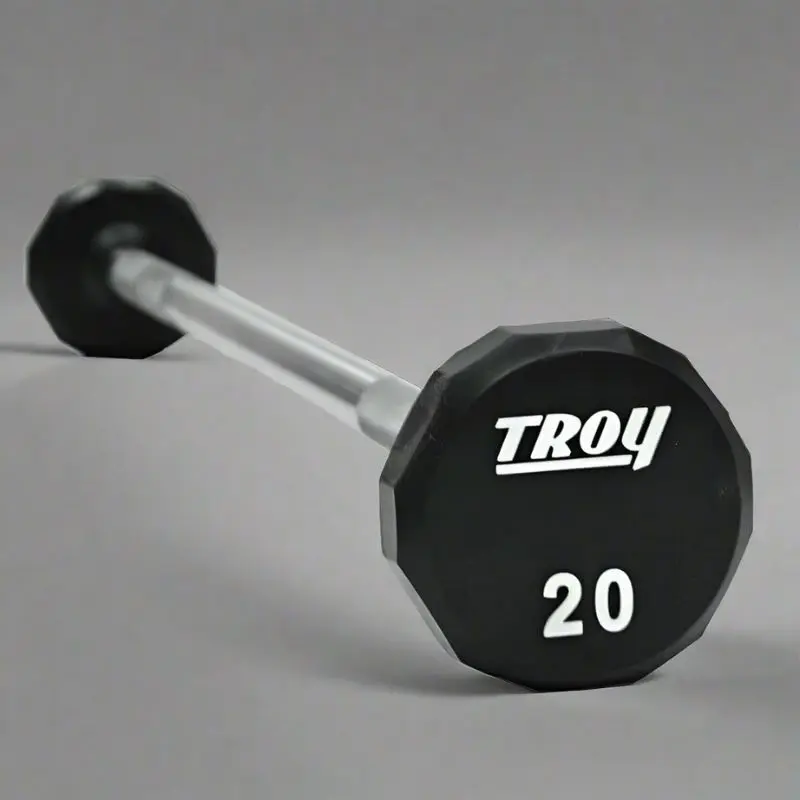TROY TSB-U 12-Sided Urethane Straight Barbell