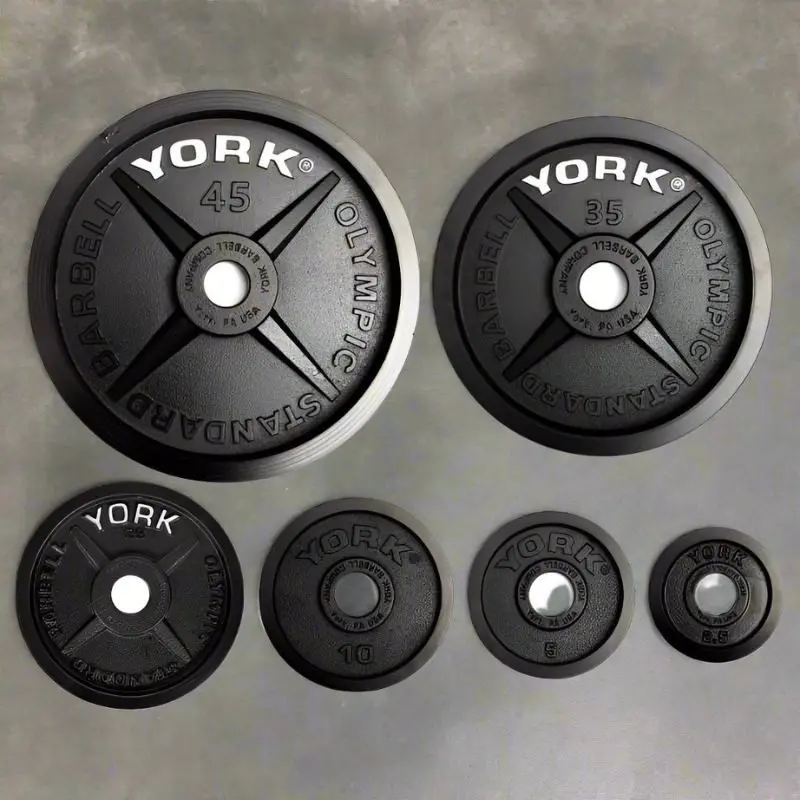 YORK Legacy" Cast Iron Precision Milled Olympic Plate