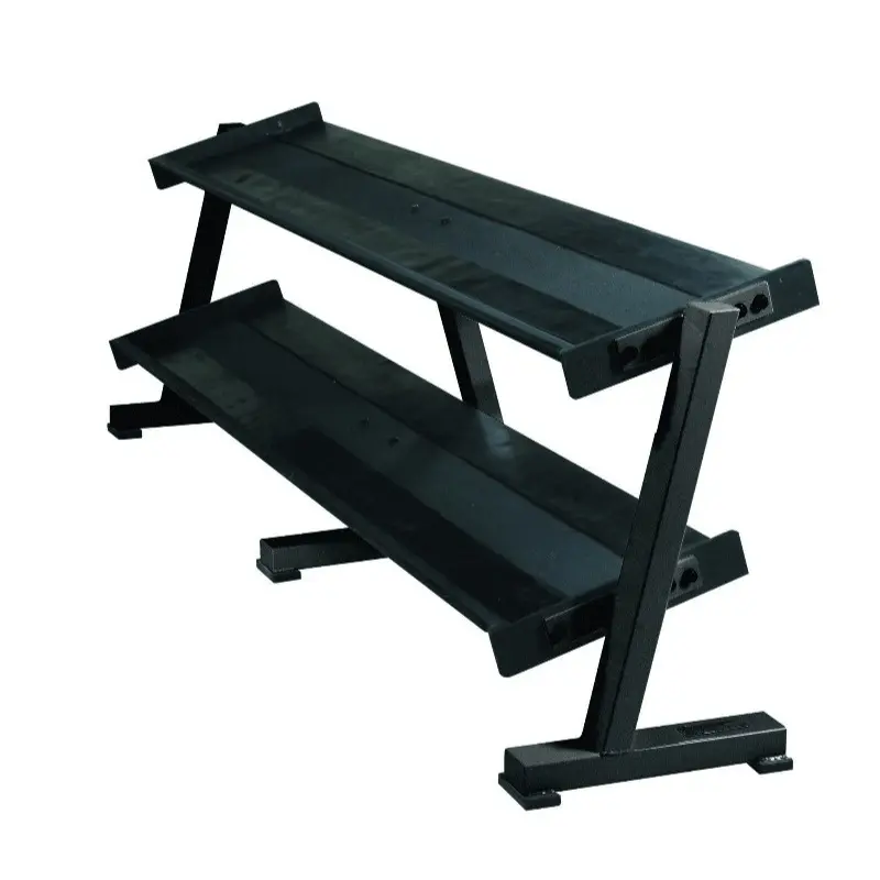 YORK 69128 2-Tier Hex Professional Tray Dumbbell Rack
