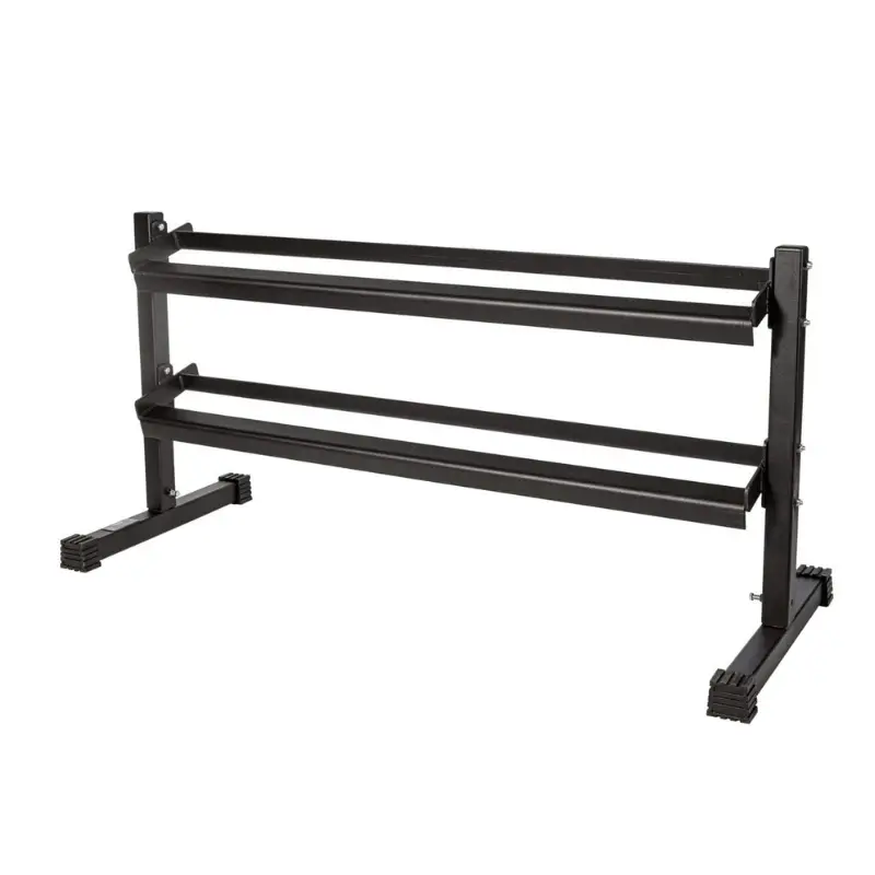 YORK 6913 8000 2 Tier Dumbbell Stand 48" Wide Design