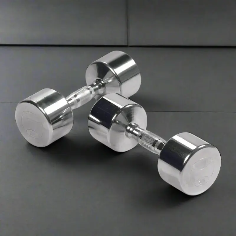 York Professional Chrome Dumbbell w/ Ergo Grip (Solid Steel)