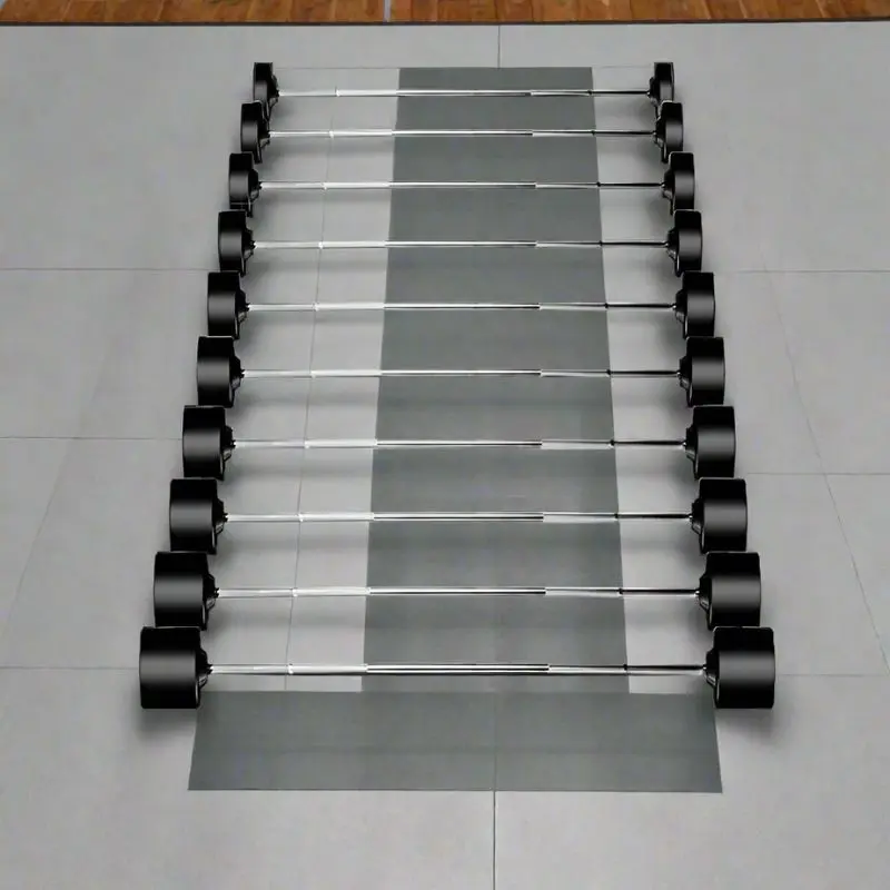 YORK Rubber Fixed Pro Straight Barbell Set |  26138