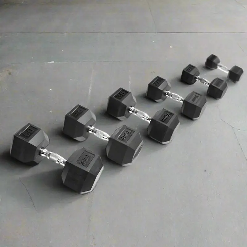 York Rubber Hex Dumbbell Sets
