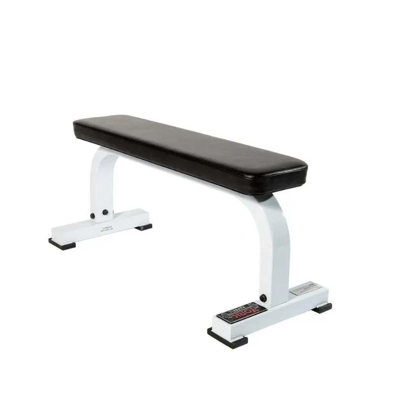 York ST Flat Bench - White | 54026