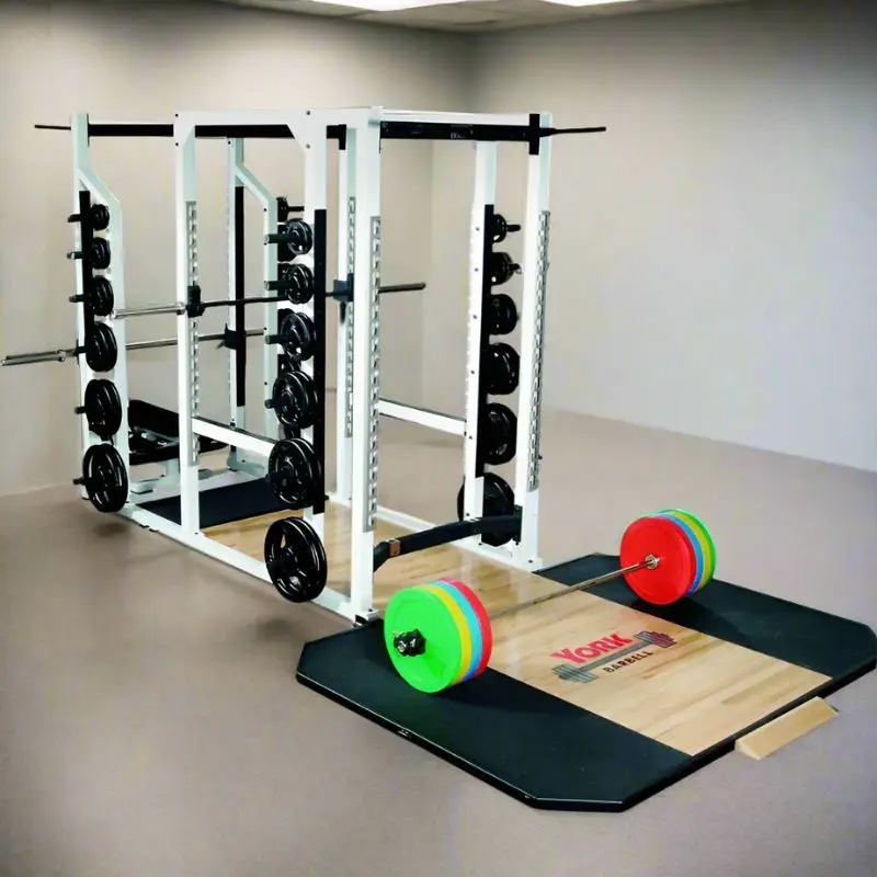York ST Triple Combo Rack - White